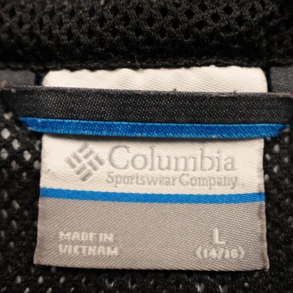 Columbia Windy Explorer Jacket Boys’ Large Black Omni-Shield Hooded Windbreaker - Picture 4 of 12